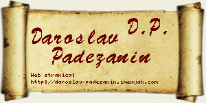 Daroslav Padežanin vizit kartica